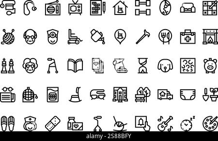 High-Quality Vector Icons Collection with Editable Stroke. Ideal for Professional and Creative Projects Stock Vector