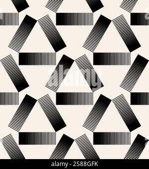 Seamless vector pattern with striped triangle pinwheel cheater quilt ...