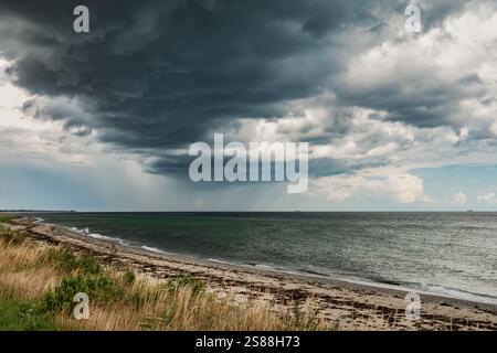 Storm approaching over the Baltic Sea Stock Photo