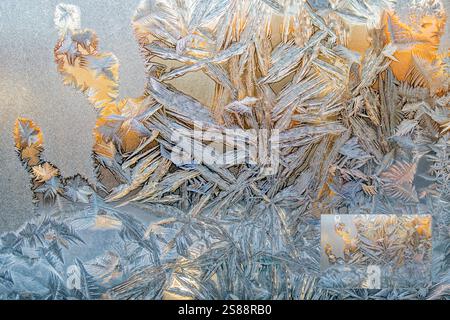 Frosted Windows with Insets Stock Photo