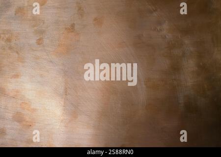 Rough copper background. Design background. Natural left lighting. Copy space. Stock Photo