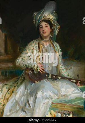 Almina, Daughter of Asher and Flora Wertheimer, John Singer Sargent, 1908, Stock Photo