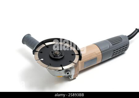 Angle grinder isolated on white background Stock Photo
