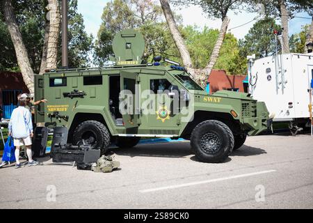 Bernalillo County Sheriff's Department SWAT vehicle on display at the ...