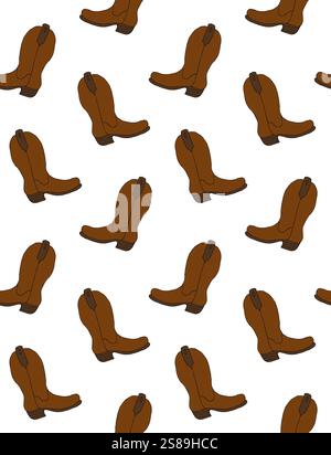 Doodle cowboy boot hand drawn in line art style Stock Vector Image ...
