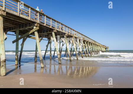 The Myrtle Beach State Park Fishing Pier stretches into the Atlantic