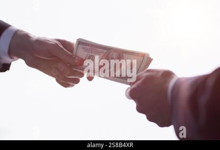 business people banging their fists against each other Stock Photo