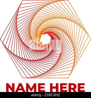 Colorful Spiral Swirl Logo Stock Vector