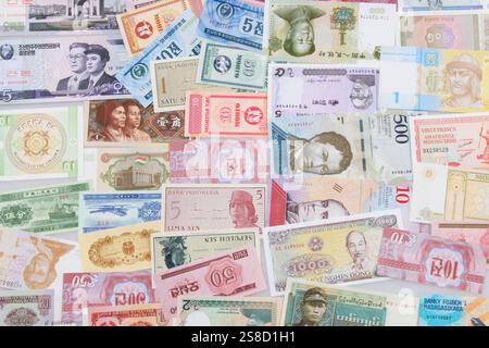 world banknote collection as very nice financial background Stock Photo ...