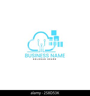 cloud logo template vector Stock Vector
