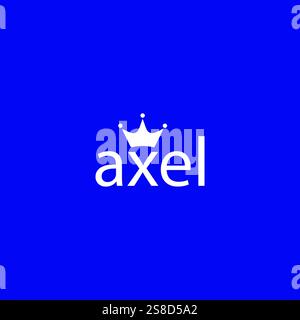 axel logo template vector Stock Vector