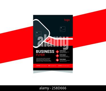 business flyer design template vector Stock Vector