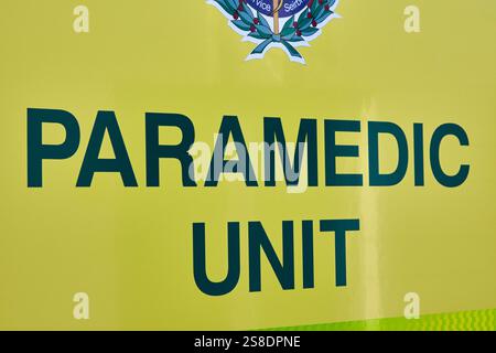 paramedic unit of the irish national ambulance service dublin republic of ireland Stock Photo