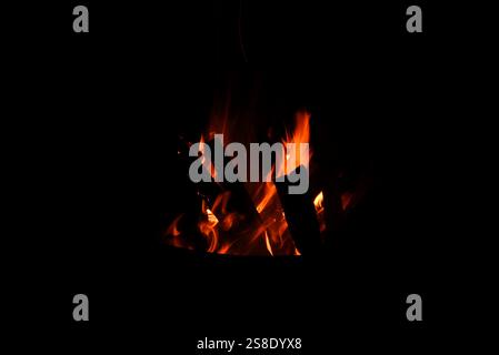 Bonfire Wallpaper Stock Photo