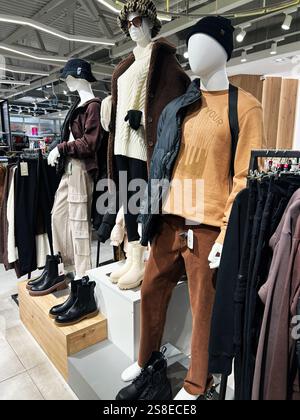 Mens fall casual clothing outfits and accessories flat lay on olive ...