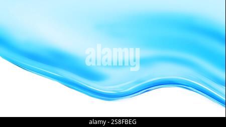 Abstract blue background with some smooth lines Stock Photo
