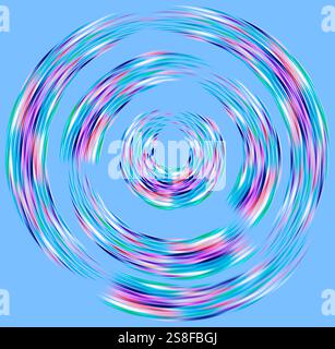 Colorful light wheel texture, moving circles for a pretty background Stock Photo