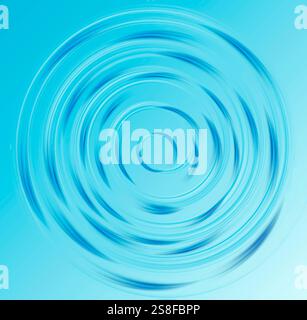 abstract background with blue concentric circles Stock Photo