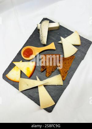 Cheese platter. Spain. Stock Photo