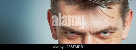 beautiful close-up of human eye Stock Photo