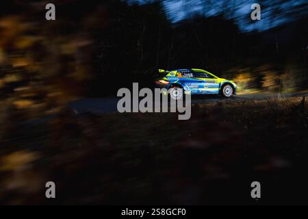 24 Roberto DAPRÃ?, Luca GUGLIELMETTI, Skoda Fabia Evo Rally2, action