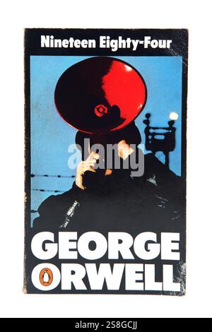 Paperback Nineteen Eighty-Four by George Orwell Stock Photo