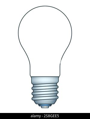 Illustration of the abstract light bulb Stock Vector