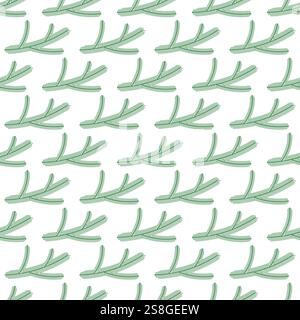 Seamless pattern of a spruce branches Stock Vector