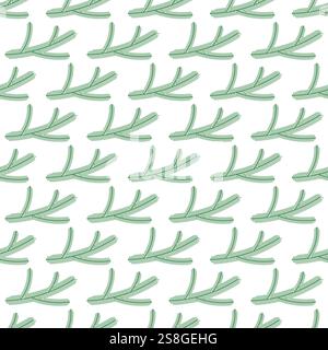Seamless pattern of a spruce branches Stock Vector