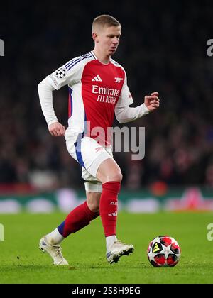 Arsenal’s Oleksandr Zinchenko during the UEFA Champions League round of ...