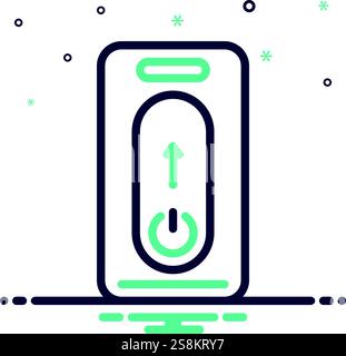Icon for on off, on Stock Vector