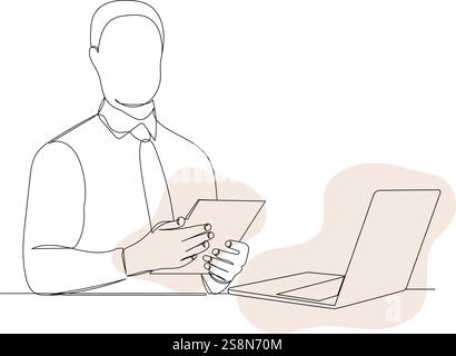 man running sketch continuous line drawing, vector Stock Vector