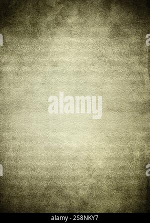 Old grunge canvas texture background showing vignette shading and dark border Stock Photo