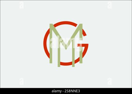 GM Logo Design Professional & Classic Stock Vector