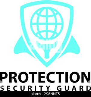 Protection Security Guard Logo Design Professional & Classic Stock Vector