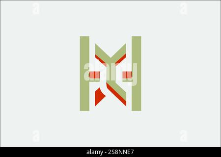 HM Logo Design Professional & Classic Stock Vector