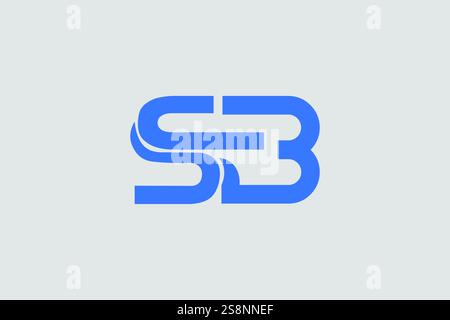 SB Logo Design Professional & Classic Stock Vector