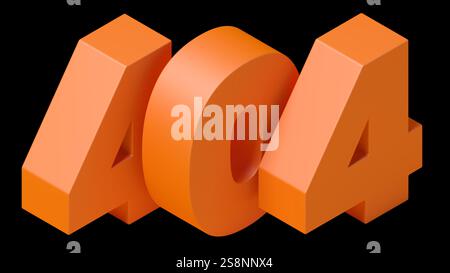Page not found. HTTP 404. Error. 3d illustration. Stock Photo