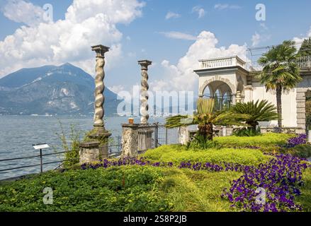Villa Monastero gardens, Varenna, Lake Como, Lago di Como, Italy, Europe Stock Photo