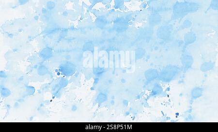 An illustration of a blue abstract watercolor background Stock Photo