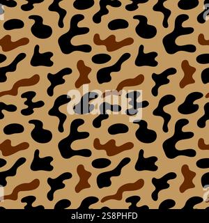 vector old school camouflage pattern, camo design Stock Vector