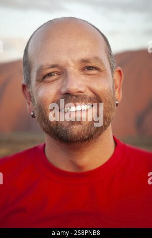 An image of a handsome smiling man portrait Stock Photo
