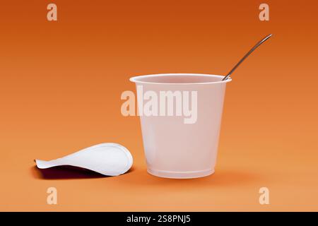 An image of a nice jogurt cup Stock Photo