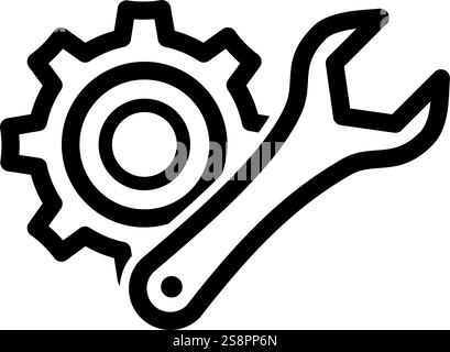 Configurations icon vector. Suitable for mobile apps, web apps and print media. Stock Vector
