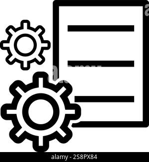 Data Management icon vector. Suitable for mobile apps, web apps and print media. Stock Vector
