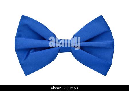 Blue bow tie isolated cutout on white Stock Photo