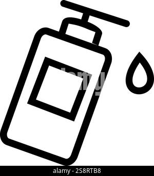 Lotion Bottle icon vector. Suitable for mobile apps, web apps and print media. Stock Vector