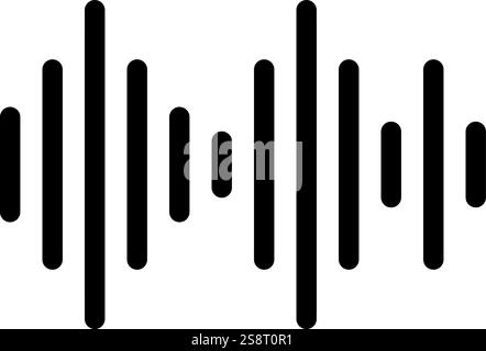 Music Indicator II icon vector. Suitable for mobile apps, web apps and print media. Stock Vector
