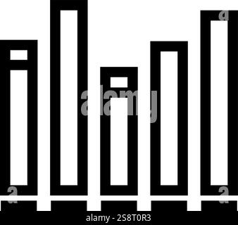 Music Indicator I icon vector. Suitable for mobile apps, web apps and print media. Stock Vector