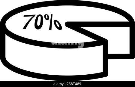 Pie Chart icon vector. Suitable for mobile apps, web apps and print media. Stock Vector